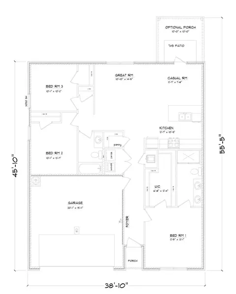 Floorplan - 340 Cedar Crest Dr, Pearl, MS 39208 photo 1 of 1
