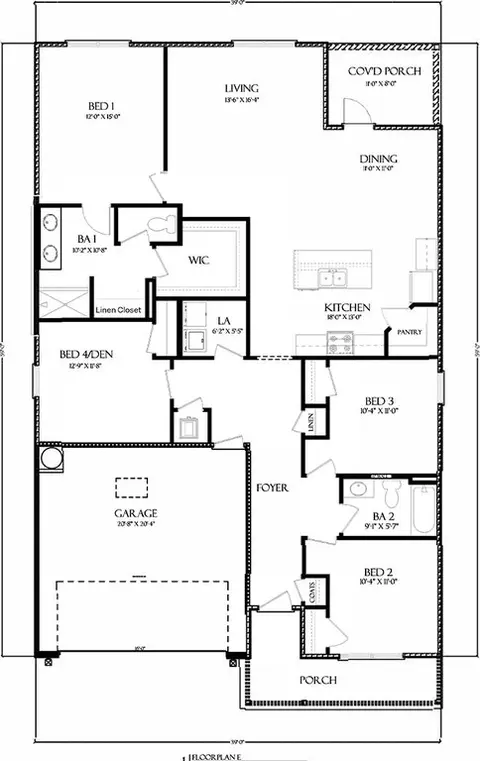 Floorplan - 51 Dockside Rd, Freeport, FL 32439 photo 2 of 2