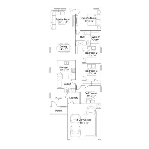 Floorplan - 5962 Consider Trl, Von Ormy, TX 78073 photo 1 of 1