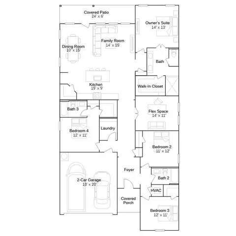 Floorplan - 3460 Rover Rd, Eagle Lake, FL 33839 photo 1 of 1