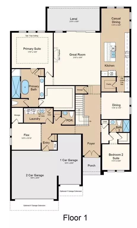 Floorplan - 1009 Tassleflower Trl, Saint Cloud, FL 34771 photo 1 of 3