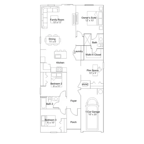 Floorplan - 2186 86th Dr, Vero Beach, FL 32966 photo 1 of 1