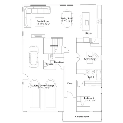 Floorplan - 7302 Oscar Dr, Tracy, CA 95377 photo 1 of 2