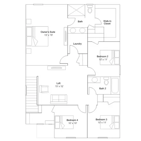 Floorplan - 307 Broadway Ave, Gaston, SC 29053 photo 2 of 2