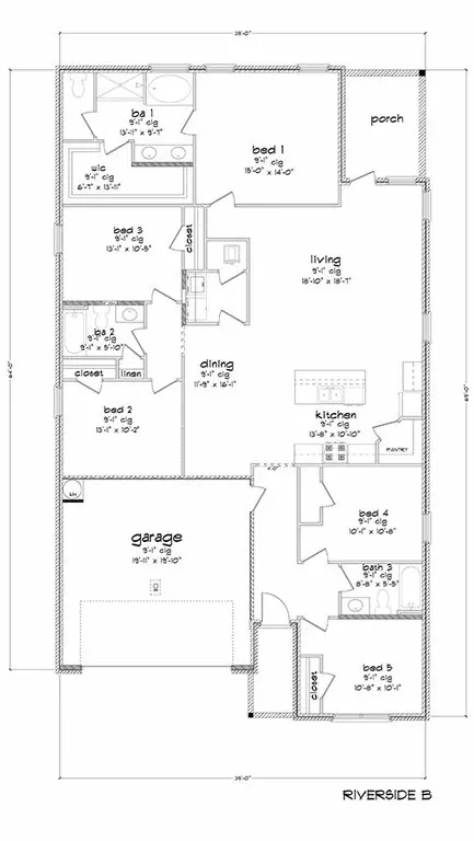 Floorplan - 1236 Provision Blvd, Mobile, AL 36608 photo 2 of 2