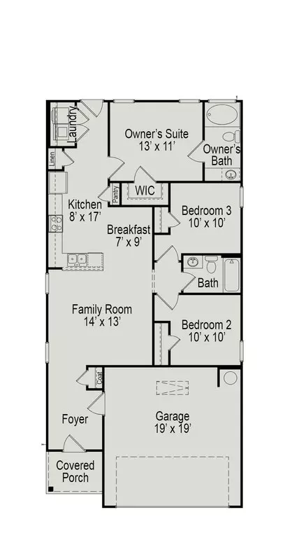 Floorplan - 109 Courtside Dr, Dunn, NC 28334 photo 1 of 1