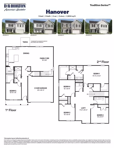 Floorplan - 5004 Red Blush Way, Willow Spring, NC 27592 photo 1 of 1