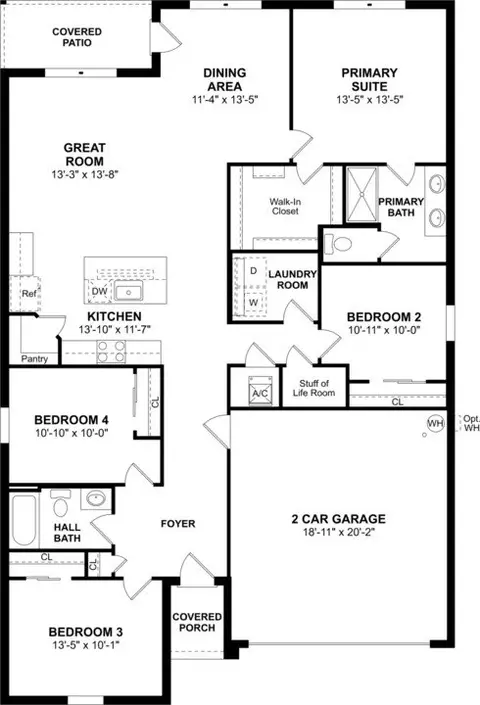 Floorplan - 4528 SW 132nd Pl, Ocala, FL 34473 photo 1 of 1