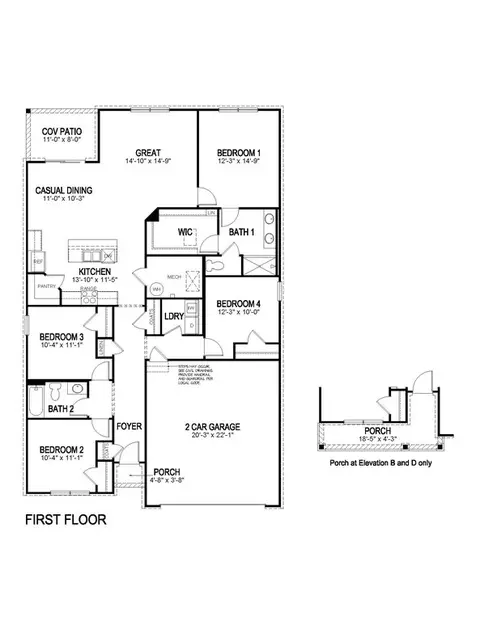 Floorplan - 7097 Theo Baker Blvd, Pendleton, IN 46064 photo 1 of 1