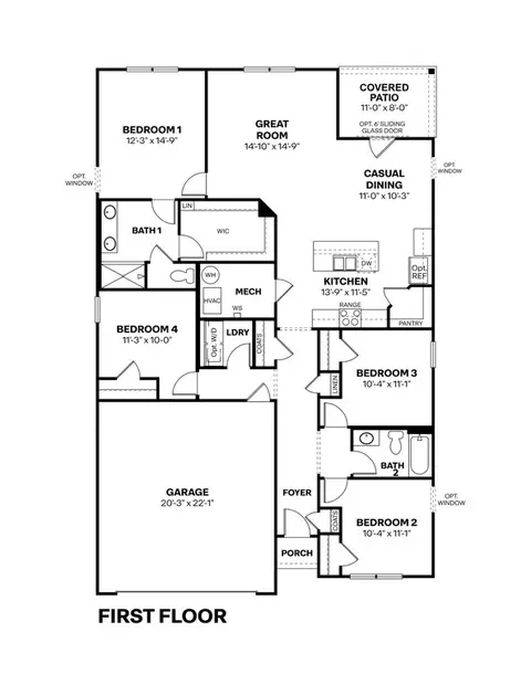 Floorplan - 7097 Theo Baker Blvd, Pendleton, IN 46064 photo 1 of 1