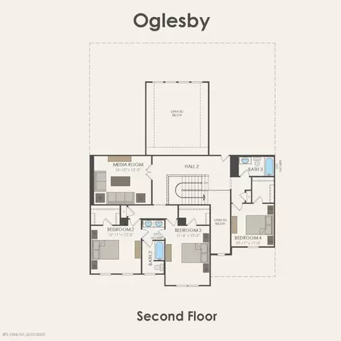 Floorplan - 11045 Abbotsbury Rd, Haslet, TX 76052 photo 2 of 3