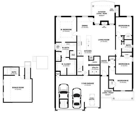 Floorplan - 2800 Heather Hvn, Moore, OK 73160 photo 1 of 1
