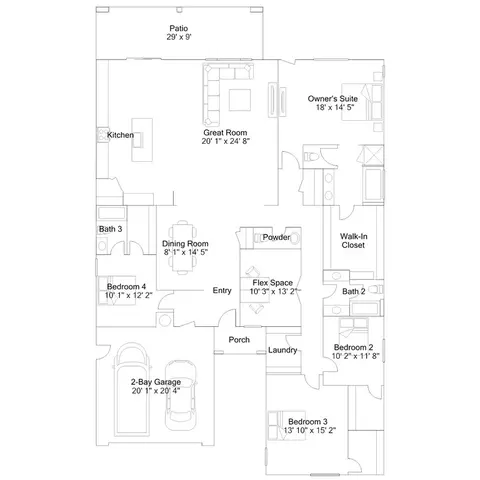 Floorplan - 39428 Sangria Ct, Indio, CA 92203 photo 1 of 3