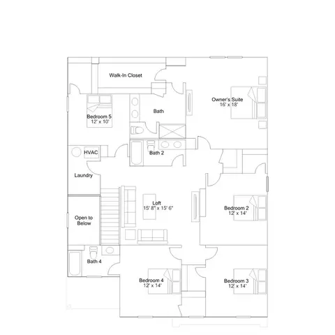 Floorplan - 1414 Covington Blvd, Franklin, IN 46131 photo 5 of 5