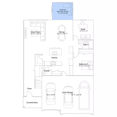 Floorplan - 1414 Covington Blvd, Franklin, IN 46131 photo 4 of 5