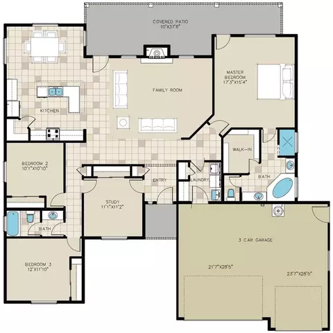 Floorplan - Alan Ladd Dr, Kingman, AZ 86409 photo 2 of 2