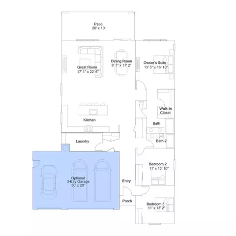 Floorplan - 79393 Alhambra Ct, Indio, CA 92203 photo 2 of 2