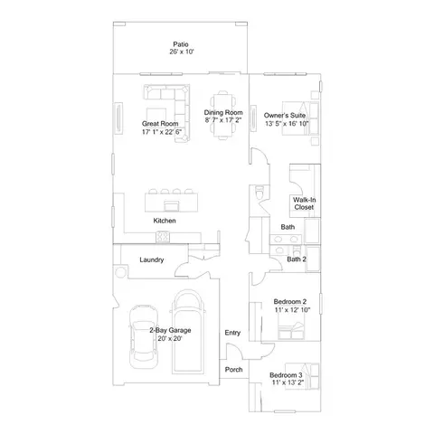 Floorplan - 79393 Alhambra Ct, Indio, CA 92203 photo 1 of 2