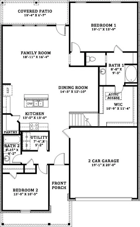 Floorplan - 206 High Ridge Rd, Duson, LA 70529 photo 1 of 1
