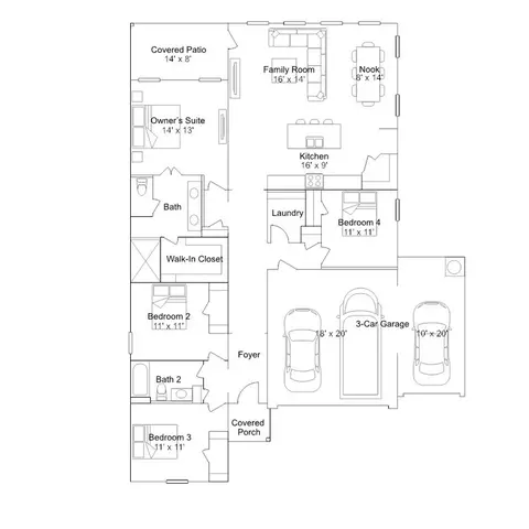 Floorplan - 109 Old Glory Rd, Bertram, TX 78605 photo 1 of 1