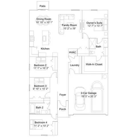 Floorplan - 4559 SW 81st Lp, Ocala, FL 34476 photo 1 of 1