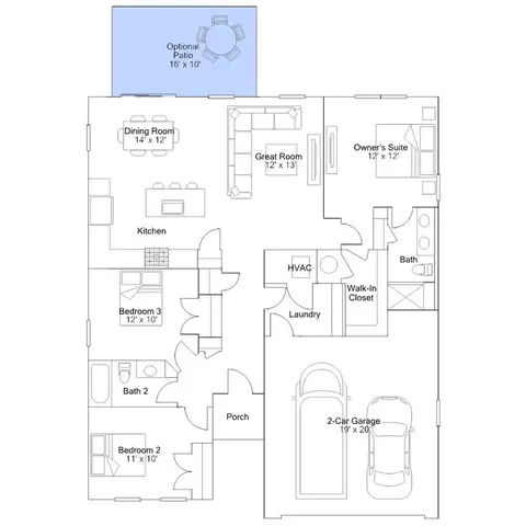 Floorplan - 26030 E Old Gate Dr, Millsboro, DE 19966 photo 4 of 4
