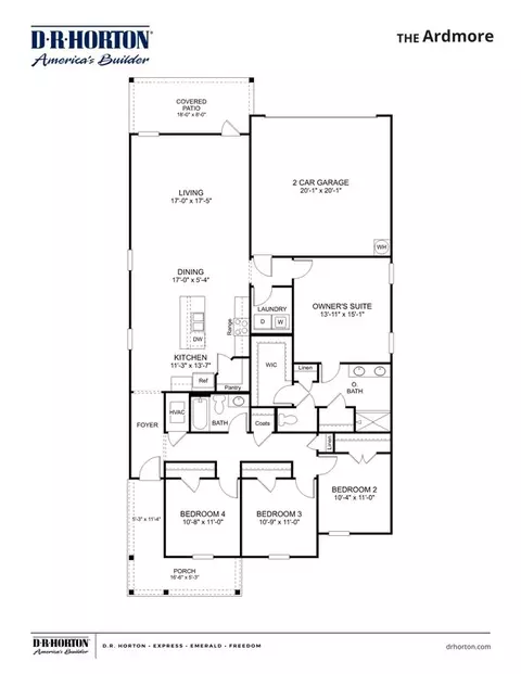 Floorplan - 8248 Bankhead Dr, Olive Branch, MS 38654 photo 1 of 1