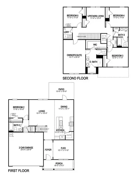 Floorplan - 209 Koslin Loop, Calera, AL 35040 photo 2 of 3