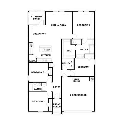 Floorplan - 2313 Bronc Buster Way, Leander, TX 78641 photo 1 of 1