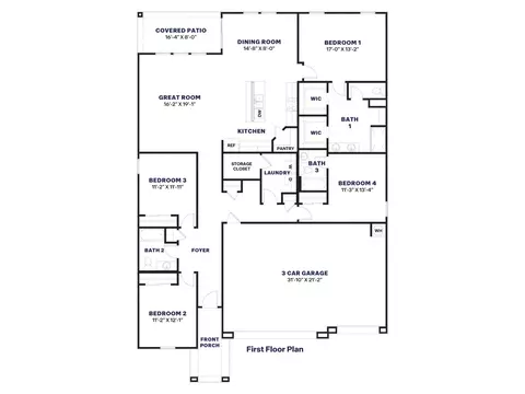 Floorplan - 2667 W Sentiero Ave, Apache Junction, AZ 85120 photo 1 of 1
