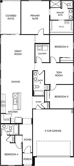 Floorplan - 12917 E Carter Crane Dr, Vail, AZ 85641 photo 1 of 1