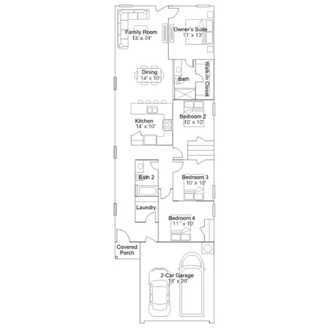 Floorplan - 6062 Remember Way, Von Ormy, TX 78073 photo 1 of 1