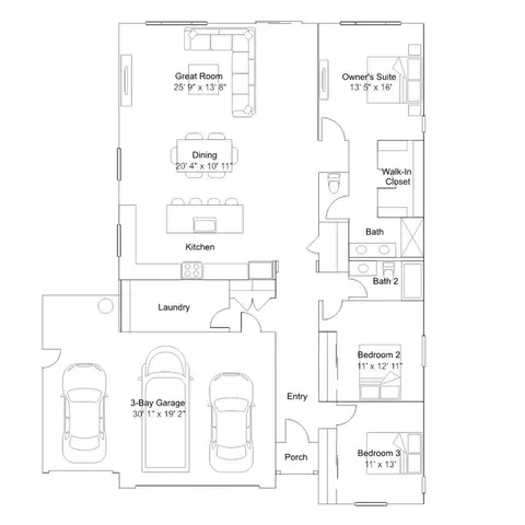 Floorplan - 1193 Monique St, Galt, CA 95632 photo 1 of 1