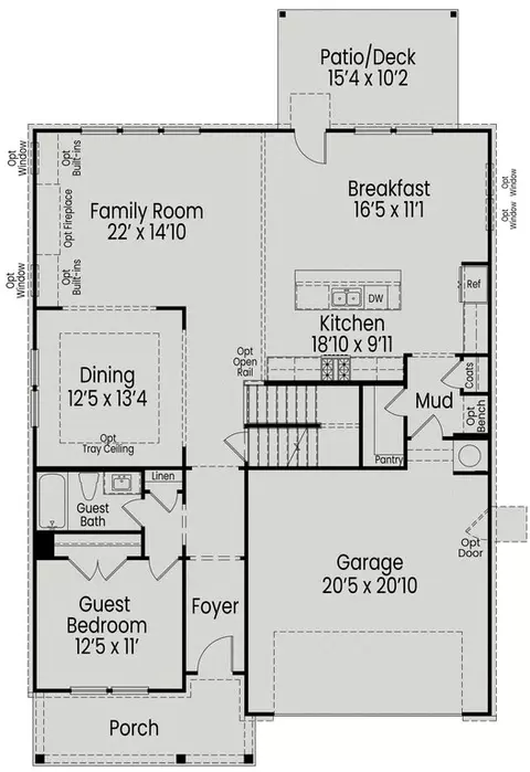 Floorplan - 3799 Well Fleet Dr, Willow Spring, NC 27592 photo 3 of 3