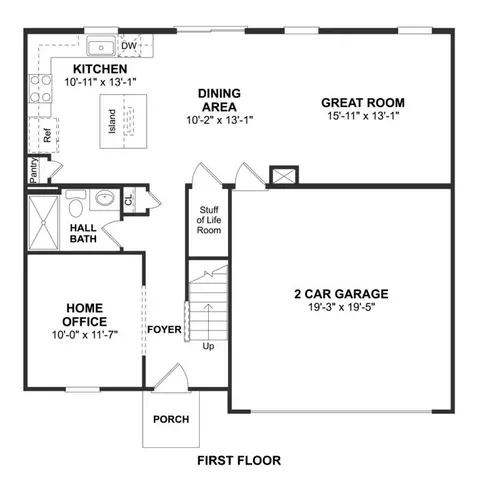 Floorplan - 294 Gerry St, Ranson, WV 25438 photo 1 of 2