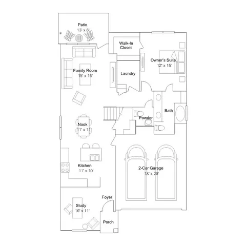 Floorplan - 261 Avre Loop, Kyle, TX 78640 photo 1 of 2