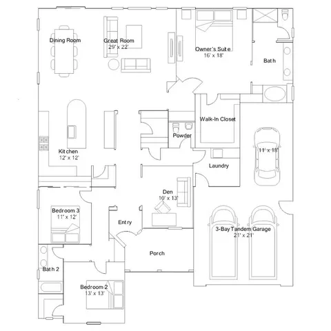 Floorplan - 1142 Dapple Dr, Minden, NV 89423 photo 1 of 1