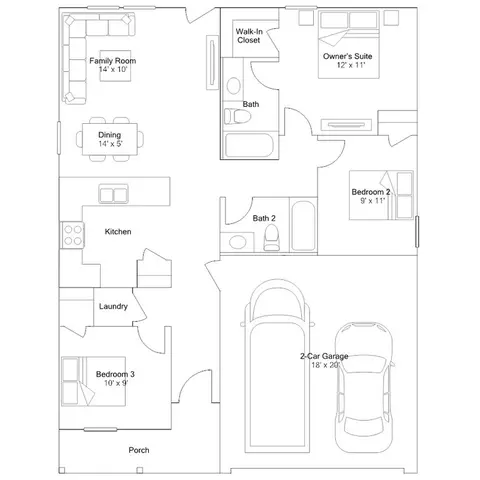 Floorplan - 1504 King Oaks Lp, Conway, SC 29526 photo 1 of 1