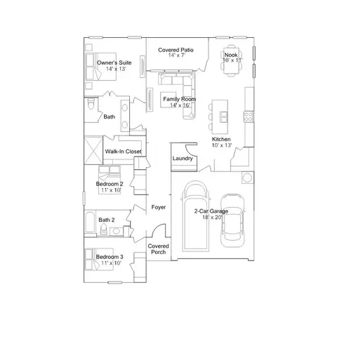 Floorplan - 19178 Maple Crest Loop, Foley, AL 36535 photo 1 of 1