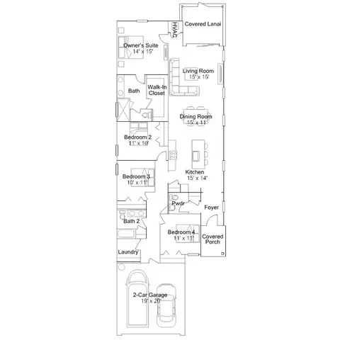 Floorplan - 29 Walloon Cv, Saint Augustine, FL 32092 photo 1 of 1