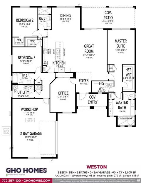 Floorplan - 6450 High Pointe Way, Vero Beach, FL 32967 photo 1 of 1