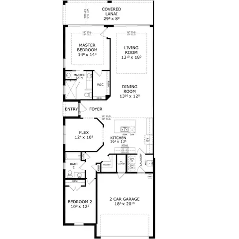Floorplan - 52 Brighton Ln, Ormond Beach, FL 32174 photo 1 of 1