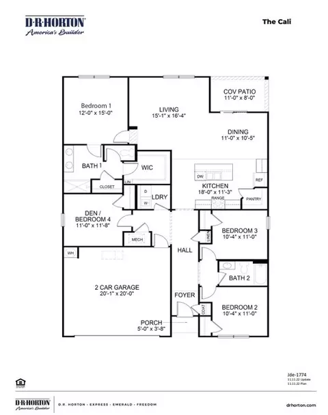 Floorplan - 826 Farmers Passage Loop, Loris, SC 29569 photo 1 of 1
