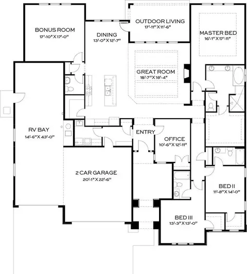 Floorplan - 6623 W Sollas Dr, Eagle, ID 83616 photo 1 of 1