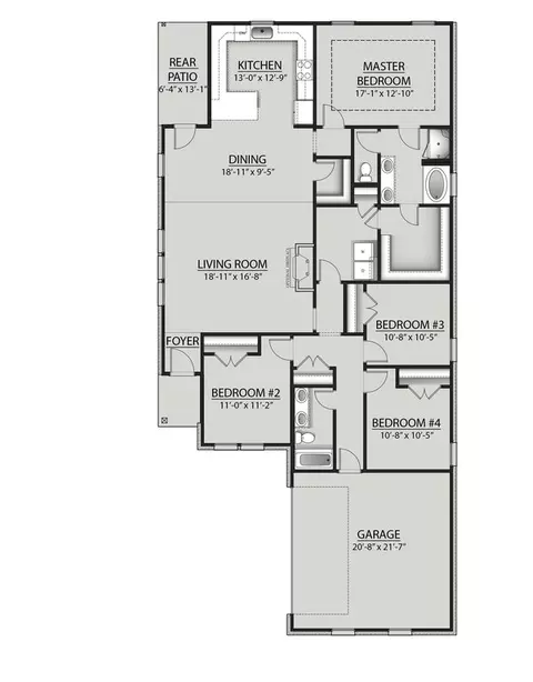 Floorplan - 39700 Fairhope Dr, Ponchatoula, LA 70454 photo 1 of 1