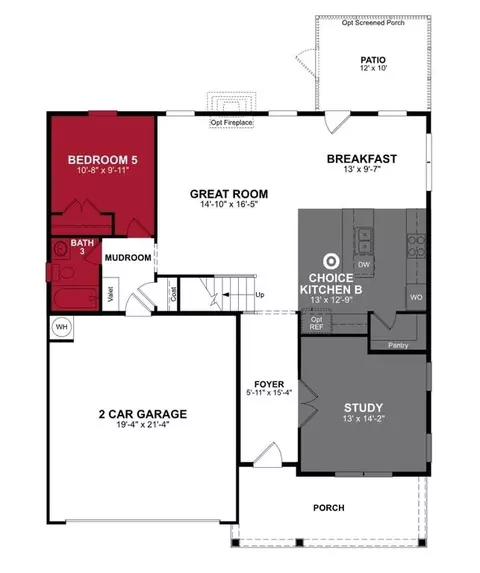 Floorplan - 2116 Skipping Stone Dr, Durham, NC 27705 photo 1 of 2