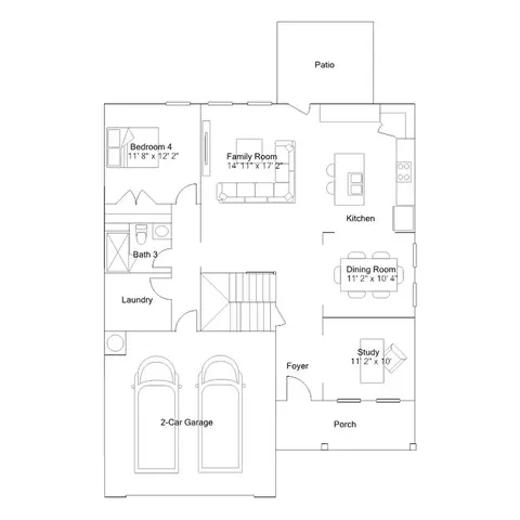 Floorplan - 1113 Constellation Cir, Durham, NC 27703 photo 1 of 5