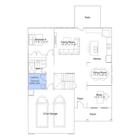 Floorplan - 1113 Constellation Cir, Durham, NC 27703 photo 3 of 5