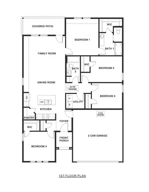 Floorplan - 4004 Olivia Ln, Sanger, TX 76266 photo 1 of 1