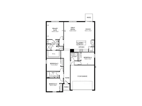 Floorplan - 2867 Hornbill Dr, Saint Cloud, FL 34772 photo 1 of 1